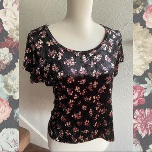 NWT Velvet Crop Top